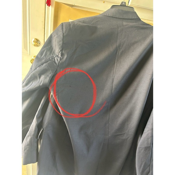 RALPH Lauren Blazer Jacket Men's Navy Woolmark sz aprox 40 made in Canada - Picture 9 of 11